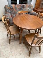 Table avec 4 chaises, Maison & Meubles, Tables | Tables à manger, Enlèvement ou Envoi, Comme neuf