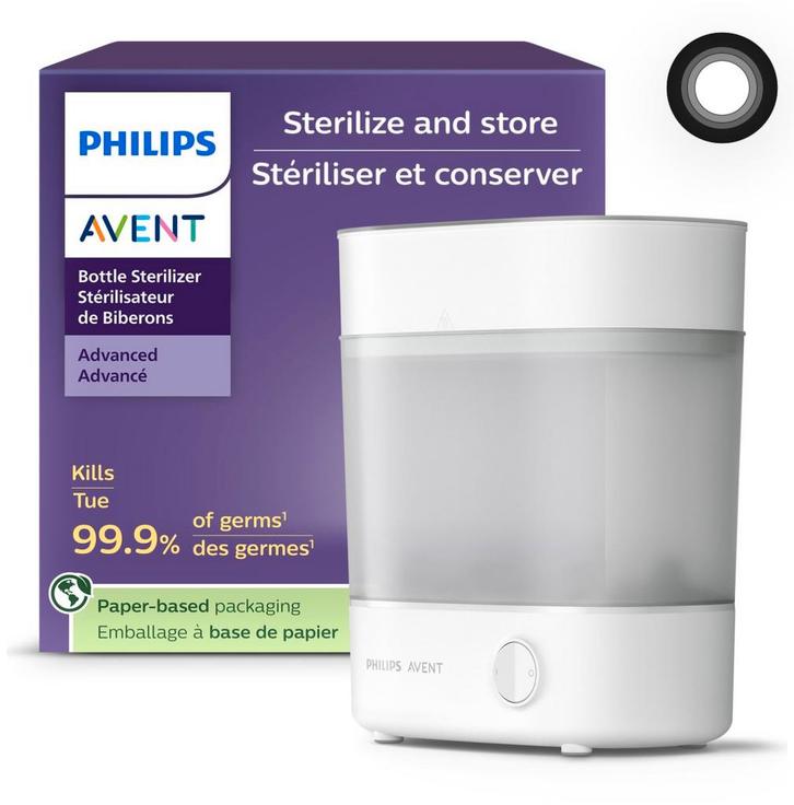 Lot Philips Avent bébé: stérilisateur électrique + égouttoir, Enfants & Bébés, Aliments pour bébé & Accessoires, Comme neuf, Stérilisateur
