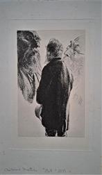 Antoine Mortier 1908-1999" Drie Mannen " Prachtige ets !!, Enlèvement ou Envoi