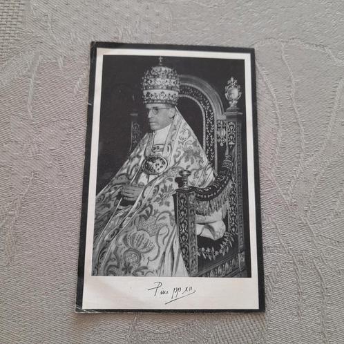 Bidprentje  Z..H.  Pius XII  - 267e Paus van Rome., Verzamelen, Bidprentjes en Rouwkaarten, Bidprentje, Ophalen of Verzenden