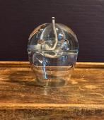 Vintage glazen olielamp, Ophalen of Verzenden, Zo goed als nieuw, Overige materialen, Minder dan 25 cm