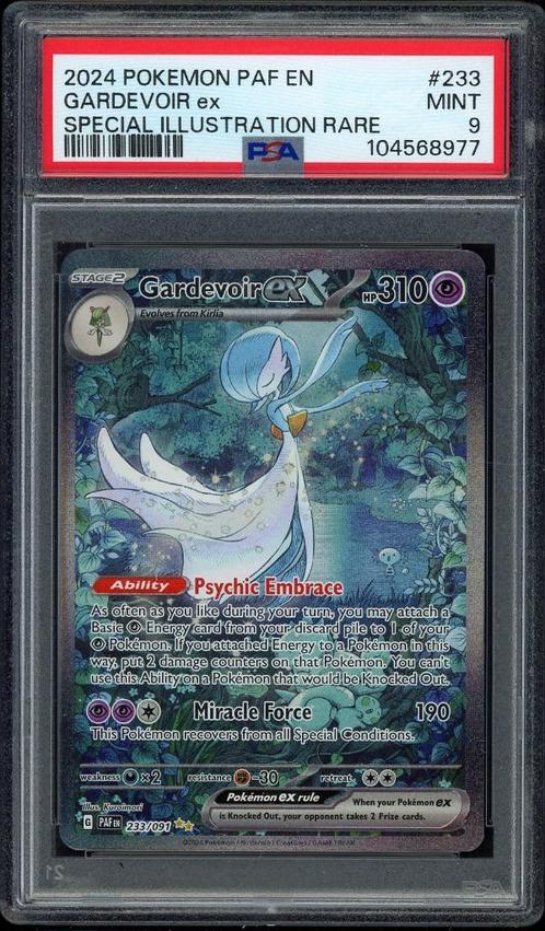 Gardevoir ex [SIR] PSA 9 - 233/91 -Paldean Fates 2024, Hobby en Vrije tijd, Verzamelkaartspellen | Pokémon, Zo goed als nieuw