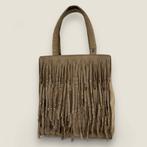 Chanel fringe mini tote beige authentiek, Ophalen of Verzenden, Gebruikt, Beige, Handtas
