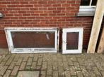 GRATIS , twee ramen met glas, Doe-het-zelf en Bouw, Ophalen, Zo goed als nieuw
