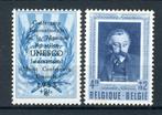 PR119 MH 1953 - Belgische letterkundigen.UNESCO, Ophalen of Verzenden, Postfris, Spoor van plakker