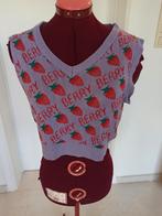 Joli crop top motif fraises. Taille M. Marque Shein, Vêtements | Femmes, Tops, Sans manches, Taille 38/40 (M), Enlèvement ou Envoi