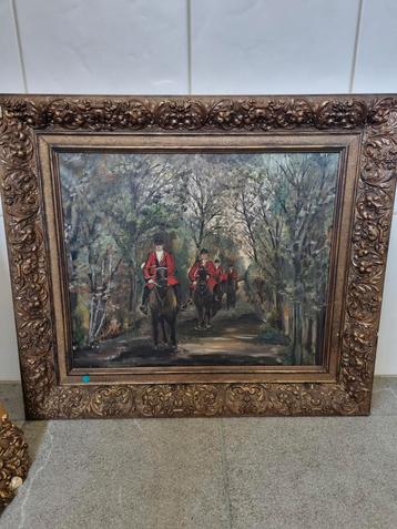 Schilderij jacht Velghe Roland, Ophalen of Verzenden