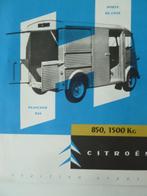 folder CITROËN HZ camionette oldtimer foodtruck brochure, Ophalen of Verzenden, Folder