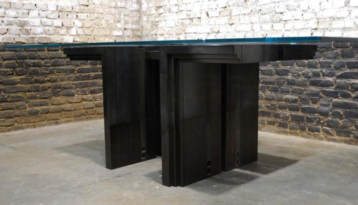 Dining Table “New Gallery” Modernist Giorgetti, Antiek en Kunst, Antiek | Meubels | Tafels, Ophalen