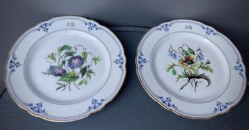Porseleinen bord 1860_1880 Handgemaakt decor - Garnier Paris beschikbaar voor biedingen