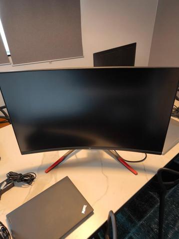 Ecran pc gamer Fox Spirit 31,5 pouce, Informatique & Logiciels, Gaming, VA, Comme neuf, Enlèvement