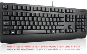 Clavier USB Lenovo (BELGE) (AZERTY) [NEUF] beschikbaar voor biedingen