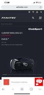 Fanatec - Clubsport Csw 2.5 Wheelbase, Enlèvement, Utilisé