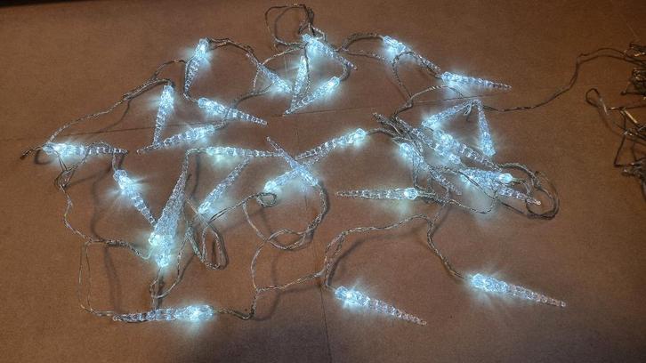 Kerstverlichting ijspegels, Diversen, Kerst, Gebruikt, Ophalen of Verzenden