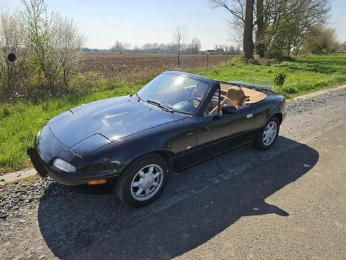 Mazda MX5 NA, Auto's, Mazda, Particulier, MX-5, Benzine, Cabriolet, 2 deurs, Handgeschakeld, Zwart, Beige, Leder, Achterwielaandrijving