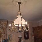 oude vintage luster, Huis en Inrichting, Lampen | Kroonluchters, Ophalen, Gebruikt, Glas, Retro