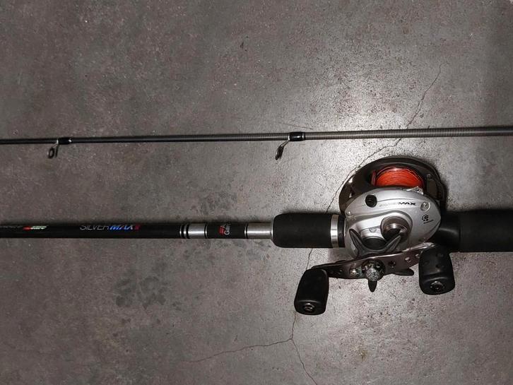 Lot de 6 cannes(casting,spining,coup,mouche)+epuisette +supp, Watersport en Boten, Hengelsport | Roofvissen, Zo goed als nieuw