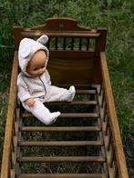 Zeer mooi antiek houten poppenbed – 74 x 35 x 45 cm, Ophalen