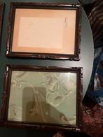 2 kleine klassieke houten kaders – set (27  21 cm), Huis en Inrichting, Ophalen, Zo goed als nieuw, Hout