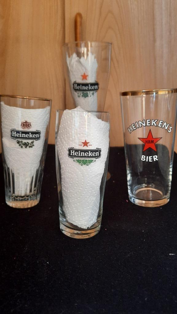 glas HEINEKEN, Verzamelen, Glas en Drinkglazen, Bierglas, Ophalen of Verzenden