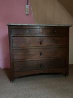 Antieken dressoir vintage marmer blad, Huis en Inrichting, Kasten | Ladekasten, Ophalen, 5 laden of meer, 50 tot 100 cm, Minder dan 100 cm