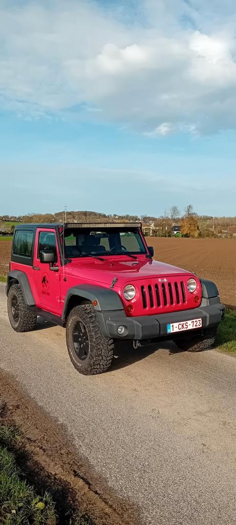 Jeep Wrangler 2.8CRD sport, Auto's, Jeep, Particulier, Wrangler, Diesel, Euro 4, Handgeschakeld, Rood, Leder en Stof, Ophalen