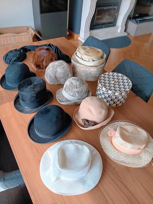 Oude heren en dameshoeden 12stuks, Kleding | Dames, Hoeden en Petten, Zo goed als nieuw, Hoed, Ophalen of Verzenden