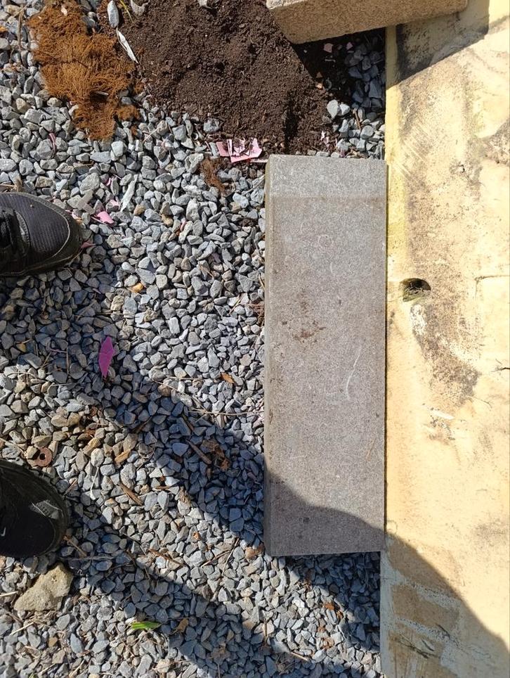 raam en deurdorpel met opkant ,blauwe steen, Doe-het-zelf en Bouw, Glas en Ramen, Gebruikt, Ophalen