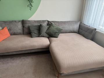 Zitbank met lounge (incl. Zetelhoes) beschikbaar voor biedingen