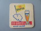 oud bierviltje Safir De Gheest Aalst, Verzamelen, Verzenden, Zo goed als nieuw, Viltje(s), Overige merken