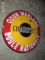 Plaque émaillée Boule Nationale Odon Warland 50 cm, Collections, Enlèvement ou Envoi, Utilisé