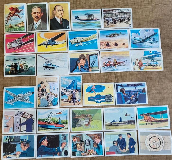 63 oude prentjes: Sabena (Jacques chocolade), Verzamelen, Foto's en Prenten, Gebruikt, Prent, Overige onderwerpen, Ophalen of Verzenden