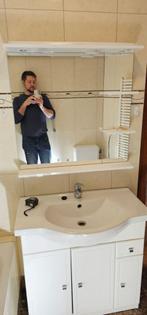 Meuble vasque et miroir, Maison & Meubles, Salle de bain | Meubles de Salle de bain, 25 à 50 cm, 50 à 100 cm, Enlèvement, Utilisé