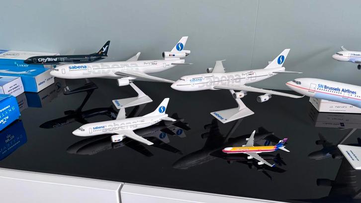 Schaalmodellen SABENA en diverse,brussels airlines…, Verzamelen, Luchtvaart en Vliegtuigspotten, Zo goed als nieuw, Ophalen