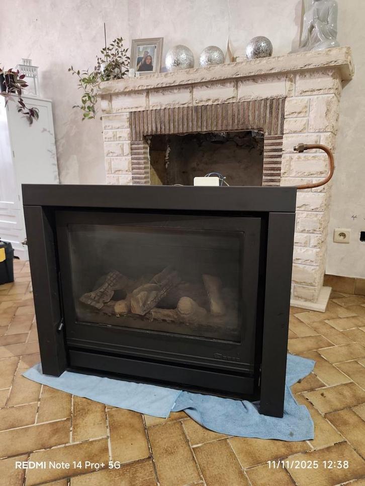 Poele au gaz (encastrable), Huis en Inrichting, Haarden, Zo goed als nieuw, Ophalen