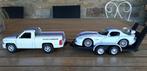 DODGE RAM 1/26, DODGE VIPER GT2-AANHANGWAGEN. Merk: Maisto, Ophalen of Verzenden