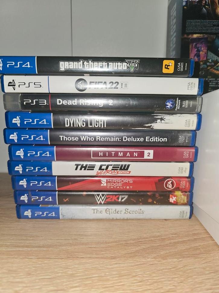 PS4 Games + 1 PS3 , 1 PS5 Games zie beschrijving, Games en Spelcomputers, Games | Sony PlayStation 4, Zo goed als nieuw, Online