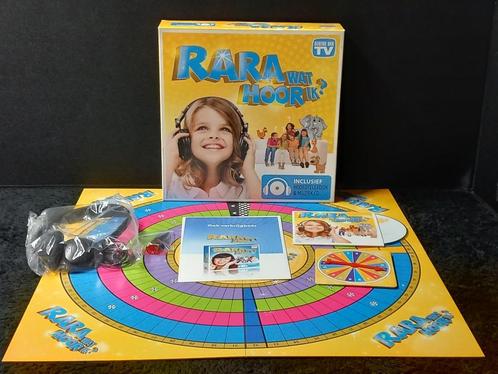 STOPZETTING VERZAMELING Rara wat hoor ik, Hobby en Vrije tijd, Gezelschapsspellen | Bordspellen, Gebruikt, Ophalen of Verzenden