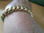 Grote gouden armband van mesh, Handtassen en Accessoires, Ophalen of Verzenden, Zo goed als nieuw, Goud, Overige materialen