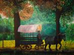 painting landscape village, signé joky kamo ❗ sold ❗, Enlèvement