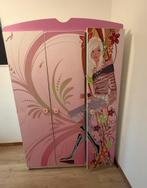 Armoire rose chambre fille 3 portes, Maison & Meubles, Armoires | Penderies & Garde-robes, 25 à 50 cm, Avec espace de penderie