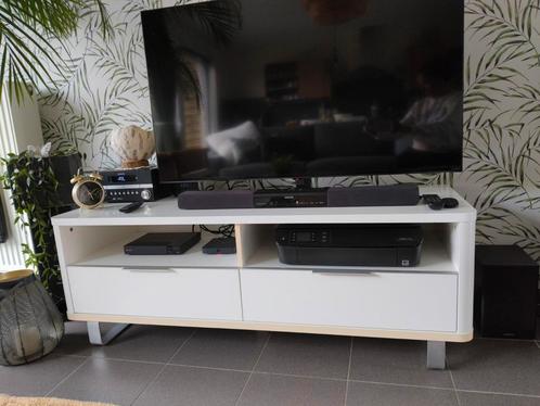 Tv meubel hoogglans wit, Huis en Inrichting, Kasten |Televisiemeubels, Gebruikt, Ophalen of Verzenden