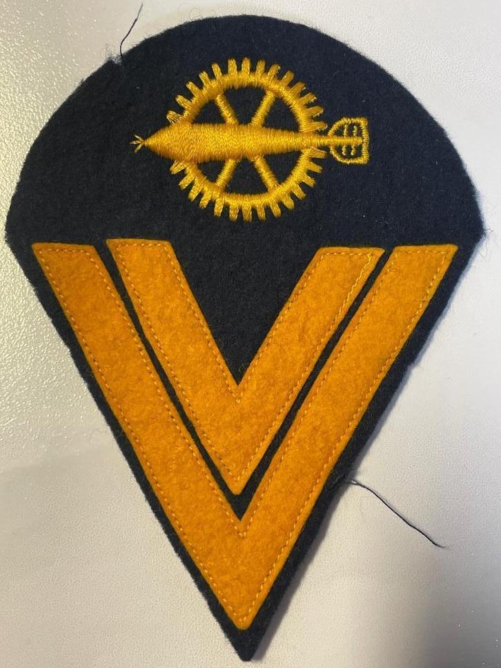 WW2 -Kriegsmarine Ärmelabzeichen  Obergefreiten "Torpedomech, Verzamelen, Militaria | Tweede Wereldoorlog, Ophalen of Verzenden