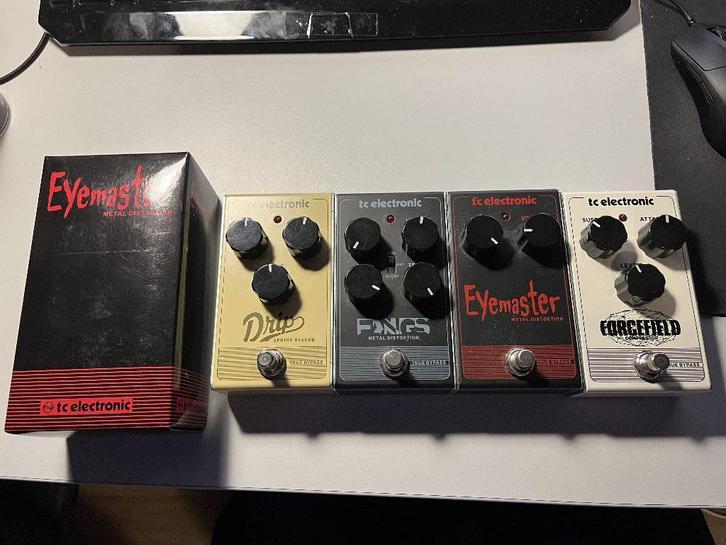 tc electronic drip spring reverb Fangs Eyemaster Forcefield, Muziek en Instrumenten, Effecten, Distortion, Overdrive of Fuzz, Reverb