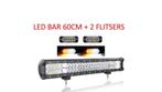 Led bar 60cm + 2 flitsers nieuw!, Ophalen of Verzenden