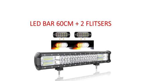 Led bar 60cm + 2 flitsers nieuw!, Auto diversen, Tuning en Styling, Ophalen of Verzenden