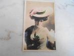 belle ancienne carte postale femme avec chapeau photo Boyer, Enlèvement ou Envoi