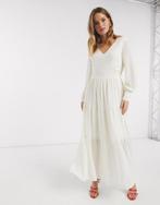 Robe longue crème Style Bohème chic XS/S, Nieuw, Ophalen of Verzenden, Trouwjurk, Vero Moda