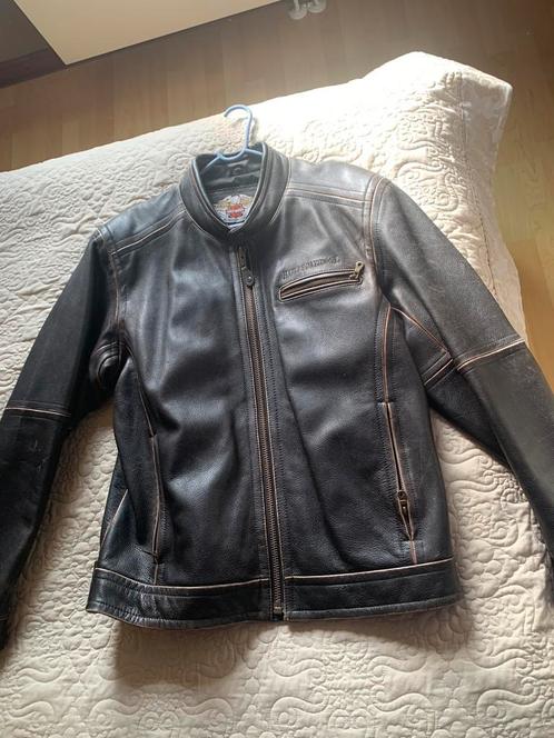 Lederen Harley Davidson vest, Motos, Vêtements | Vêtements de moto, Manteau | cuir, Enlèvement ou Envoi