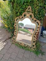 Miroir ancien Baroque contour vert Anglais, Ovale, Enlèvement